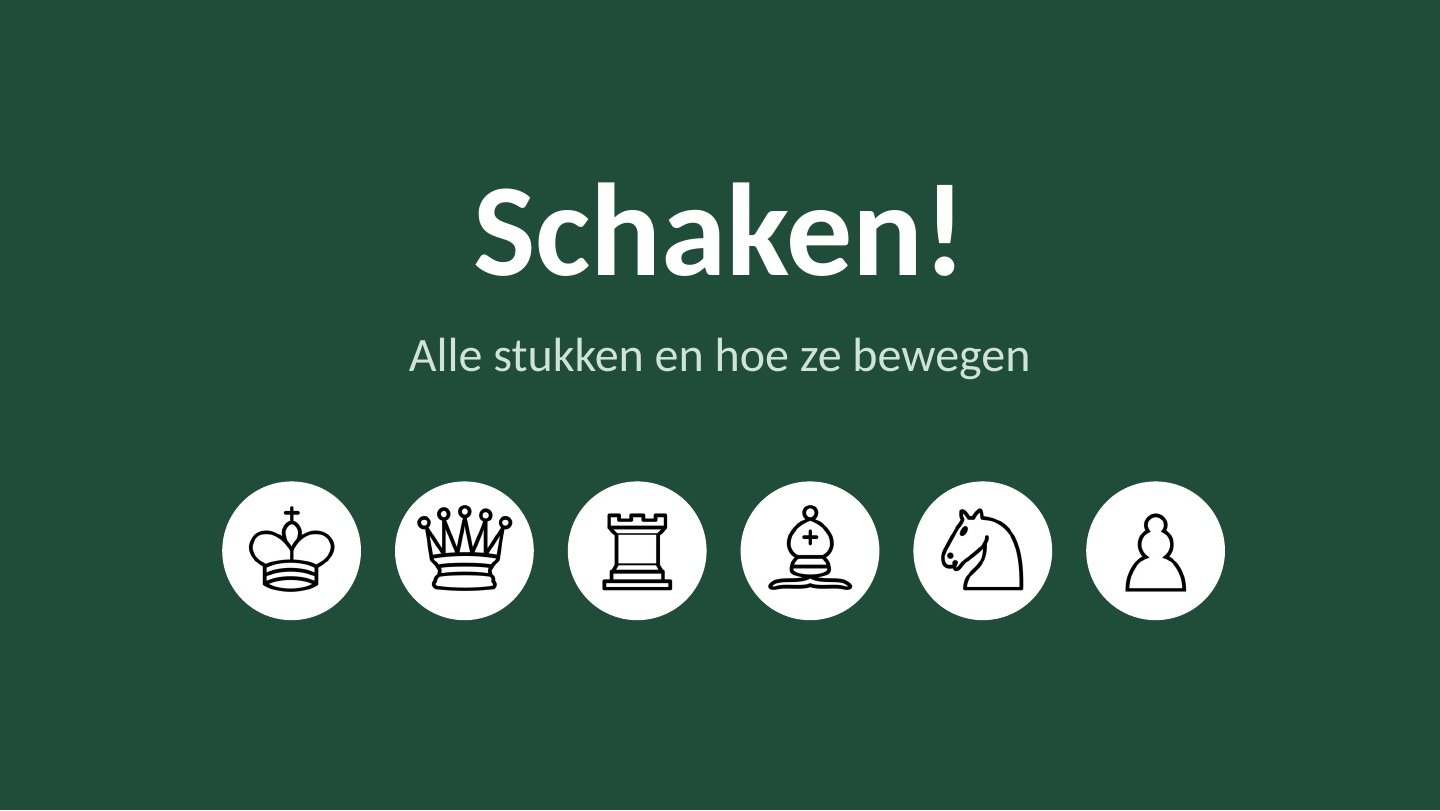 Dia 1 van de schaakles